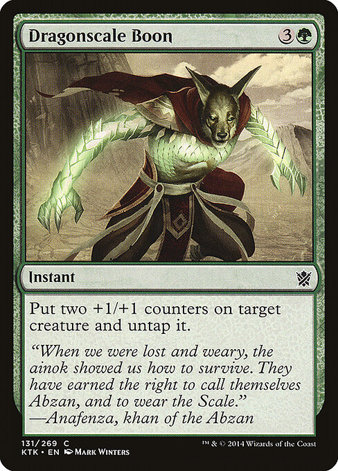 Khans of Tarkir - 131 - Dragonscale Boon - Common