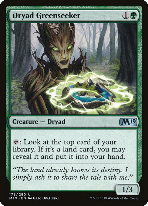 Core Set 2019 - 178 - Dryad Greenseeker - Uncommon