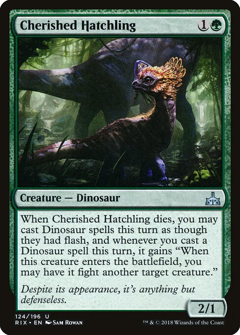 Rivals of Ixalan - 124 - Cherished Hatchling - Uncommon