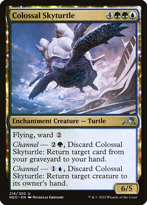 Kamigawa: Neon Dynasty - 216 - Colossal Skyturtle - Uncommon