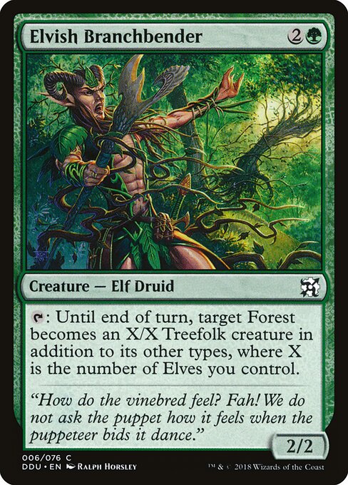 Duel Decks: Elves vs. Inventors - 6 - Elvish Branchbender - Common
