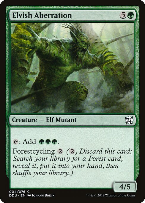 Duel Decks: Elves vs. Inventors - 4 - Elvish Aberration - Common