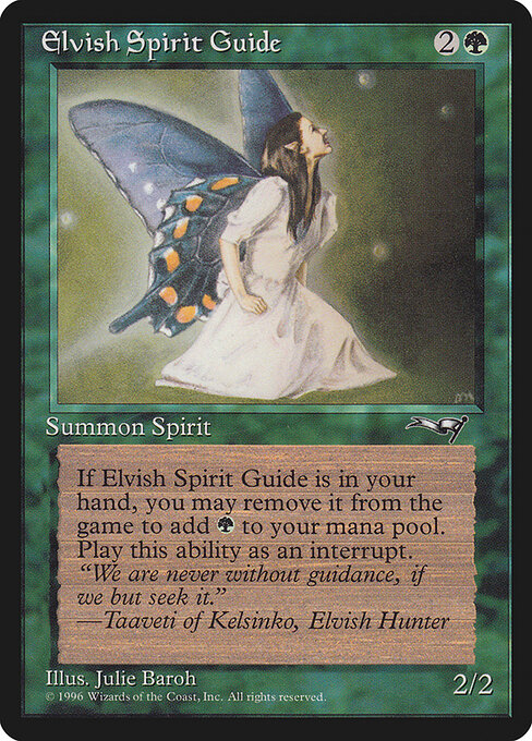 Alliances - 89 - Elvish Spirit Guide - Uncommon