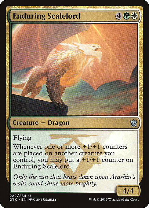 Dragons of Tarkir - 222 - Enduring Scalelord - Uncommon