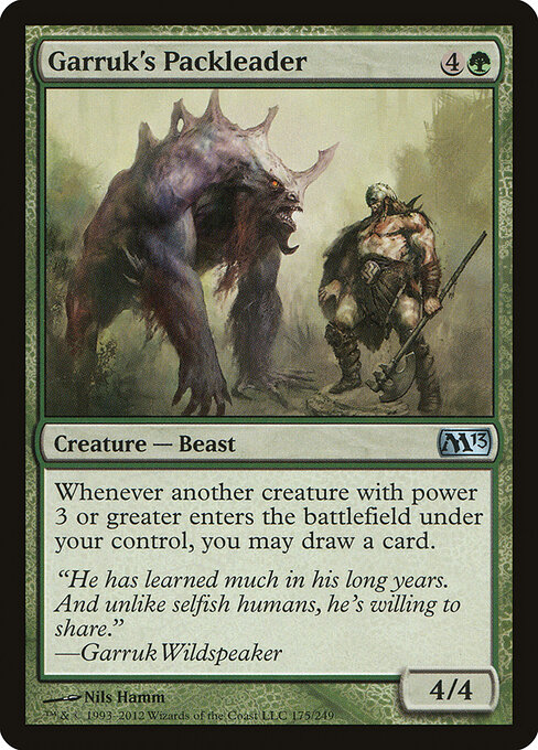 Magic 2013 - 175 - Garruk's Packleader - Uncommon