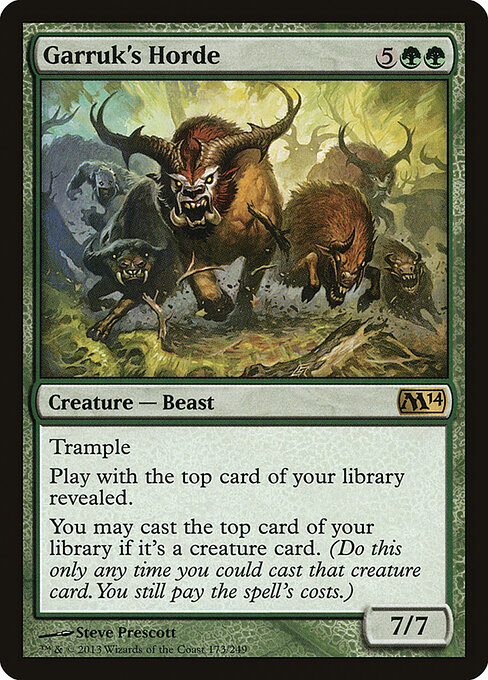 Magic 2014 - 173 - Garruk's Horde - Rare
