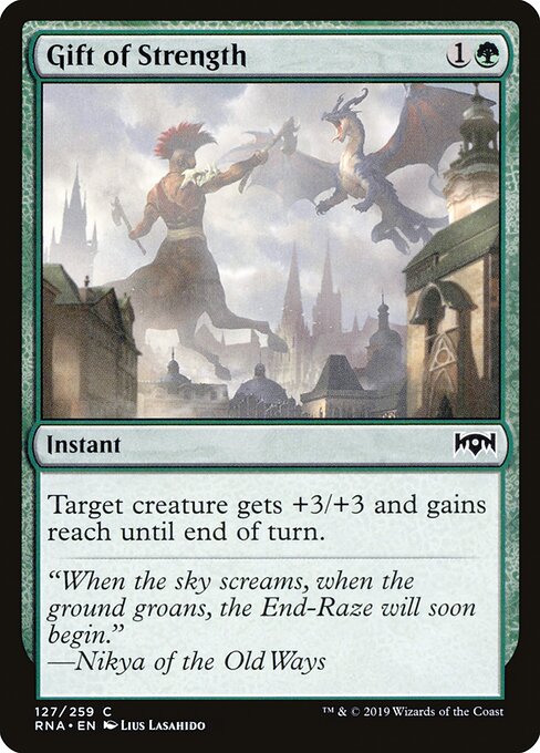 Ravnica Allegiance - 127 - Gift of Strength - Common