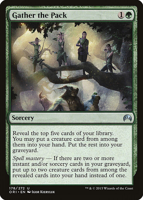 Magic Origins - 178 - Gather the Pack - Uncommon