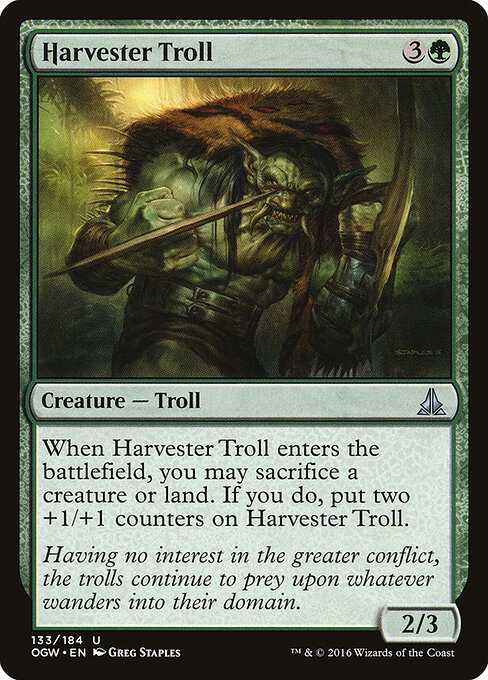 Oath of the Gatewatch - 133 - Harvester Troll - Uncommon