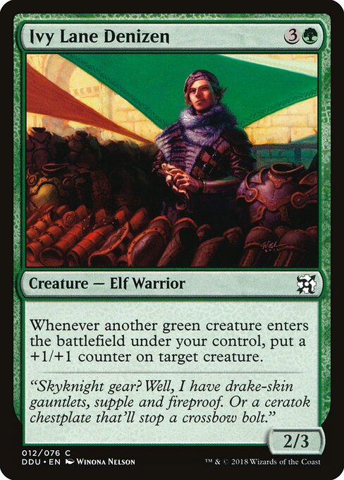 Duel Decks: Elves vs. Inventors - 12 - Ivy Lane Denizen - Common
