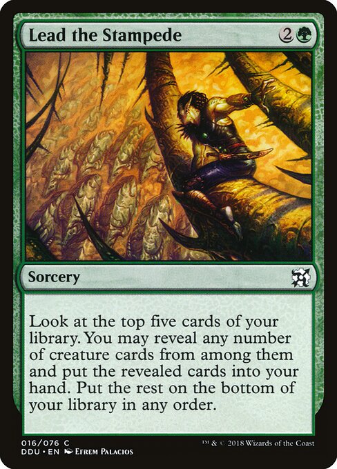 Duel Decks: Elves vs. Inventors - 16 - Lead the Stampede - Common