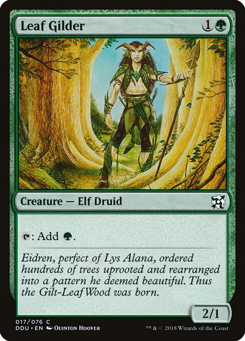 Duel Decks: Elves vs. Inventors - 17 - Leaf Gilder - Common