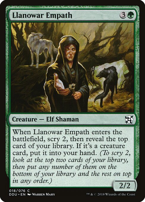 Duel Decks: Elves vs. Inventors - 18 - Llanowar Empath - Common