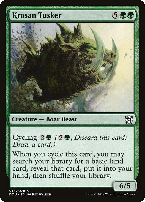 Duel Decks: Elves vs. Inventors - 14 - Krosan Tusker - Common