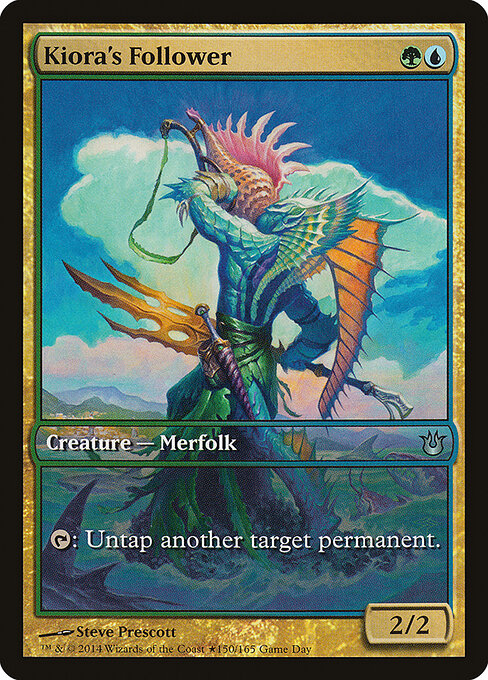 Born of the Gods Promos - 150 - Kiora's Follower - Uncommon