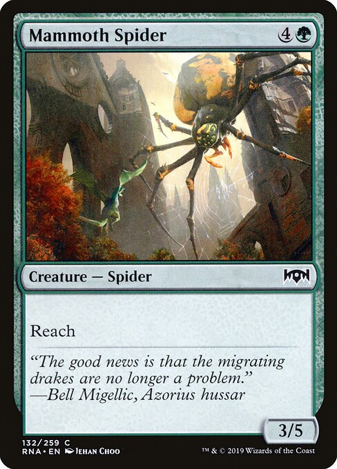 Ravnica Allegiance - 132 - Mammoth Spider - Common