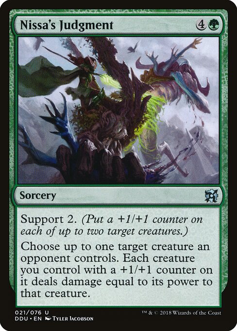 Duel Decks: Elves vs. Inventors - 21 - Nissa's Judgment - Uncommon