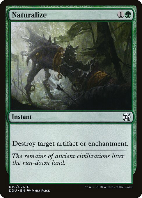Duel Decks: Elves vs. Inventors - 19 - Naturalize - Common