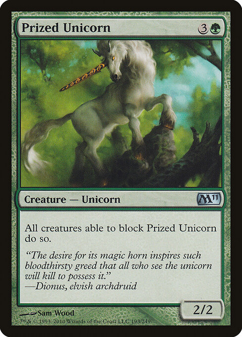 Magic 2011 - 193 - Prized Unicorn - Uncommon