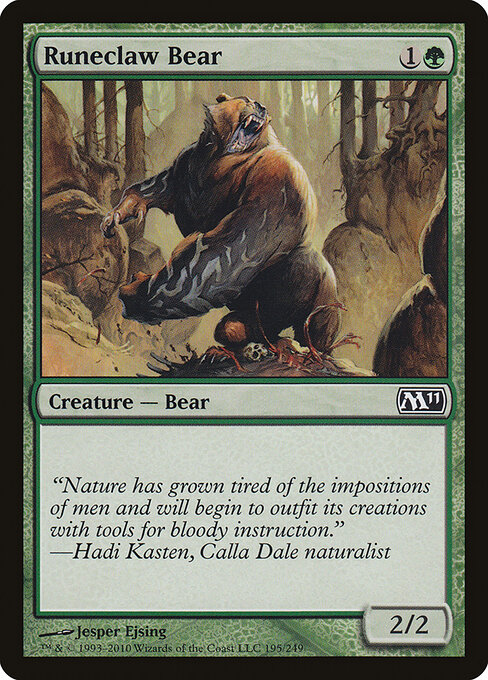 Magic 2011 - 195 - Runeclaw Bear - Common