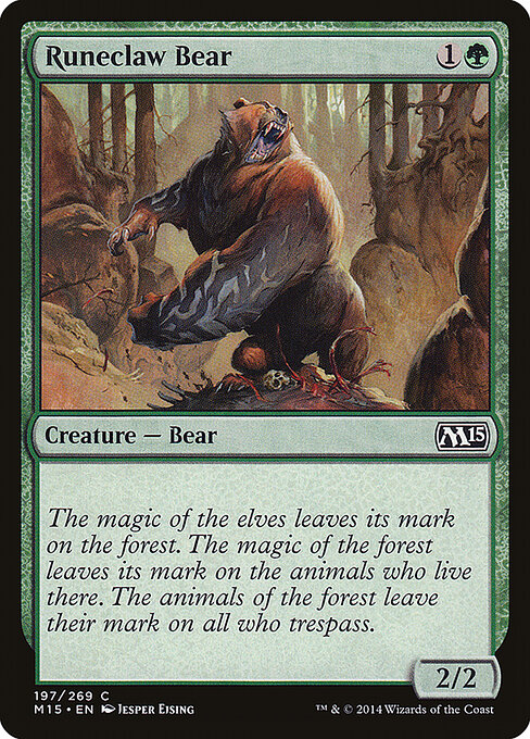 Magic 2015 - 197 - Runeclaw Bear - Common