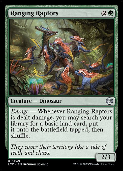 The Lost Caverns of Ixalan Commander - 249 - Ranging Raptors - Uncommon