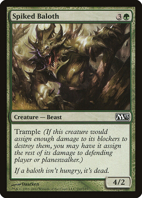 Magic 2013 - 192 - Spiked Baloth - Common
