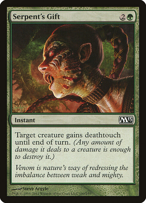 Magic 2013 - 190 - Serpent's Gift - Common