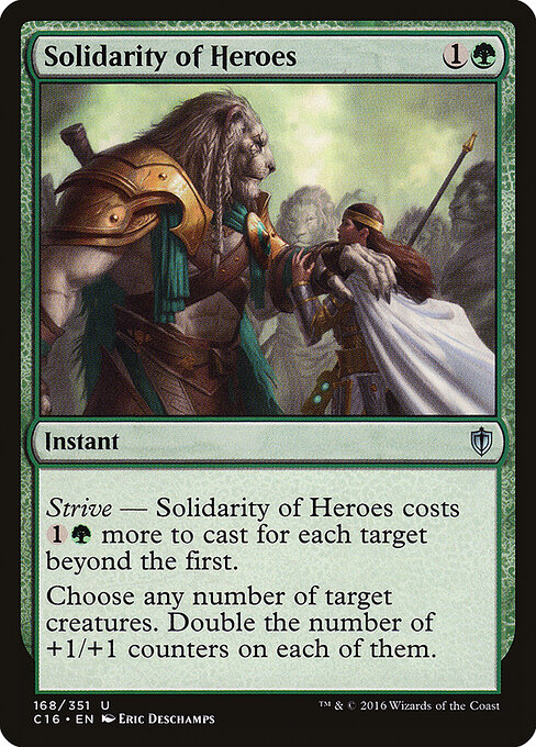 Commander 2016 - 168 - Solidarity of Heroes - Uncommon