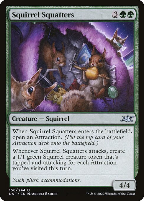 Unfinity - 156 - Squirrel Squatters - Uncommon
