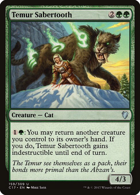 Commander 2017 - 159 - Temur Sabertooth - Uncommon