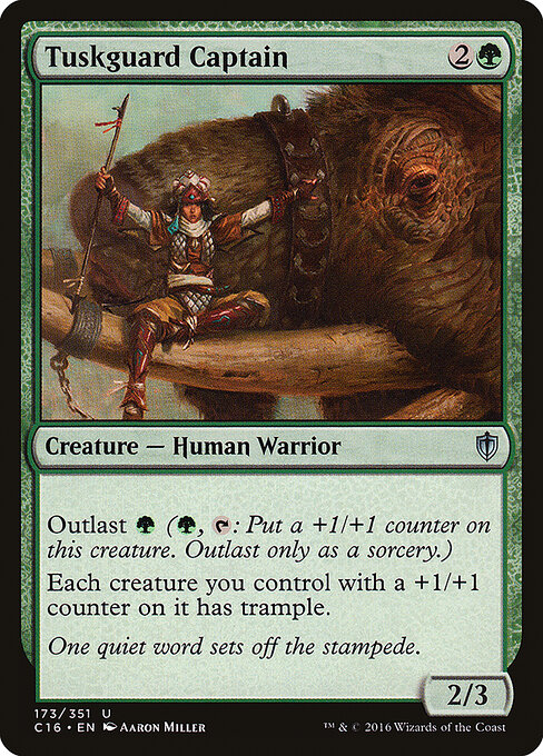 Commander 2016 - 173 - Tuskguard Captain - Uncommon