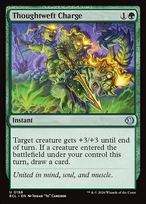 Lorwyn Eclipsed - 198 - Thoughtweft Charge - Uncommon