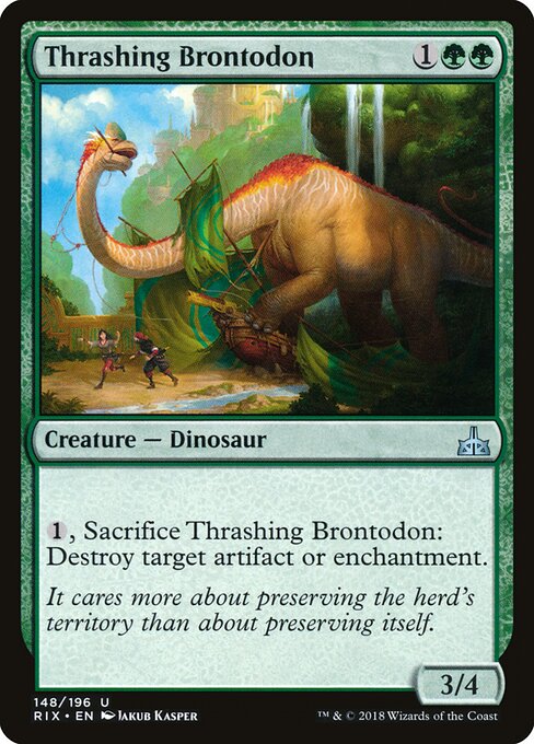 Rivals of Ixalan - 148 - Thrashing Brontodon - Uncommon