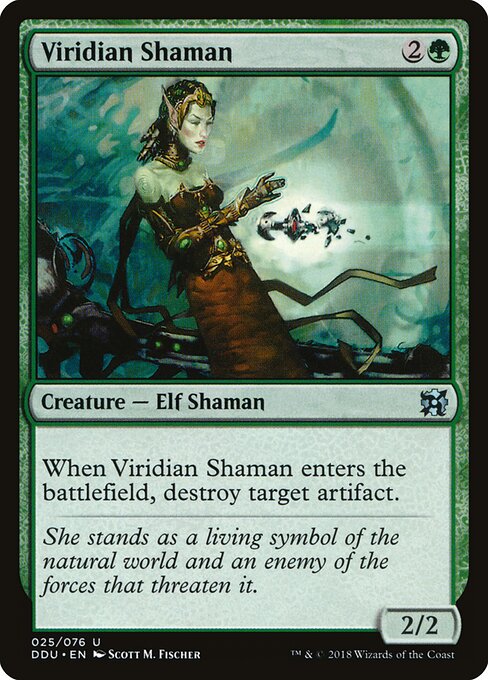 Duel Decks: Elves vs. Inventors - 25 - Viridian Shaman - Uncommon