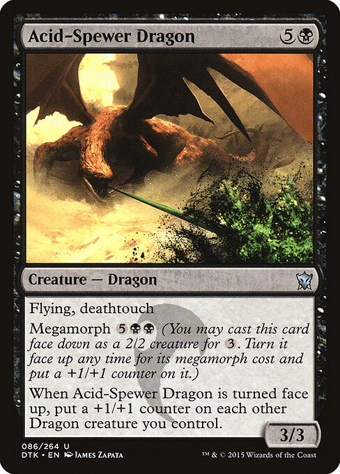Dragons of Tarkir - 86 - Acid-Spewer Dragon - Uncommon