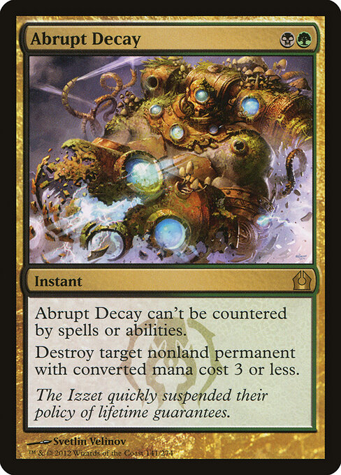 Return to Ravnica - 141 - Abrupt Decay - Rare