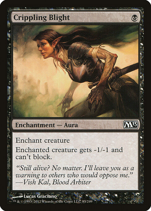 Magic 2013 - 85 - Crippling Blight - Common