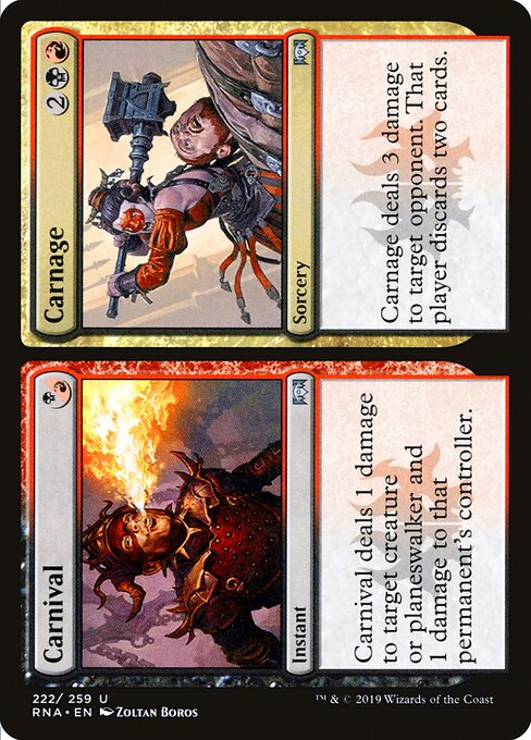 Ravnica Allegiance - 222 - Carnival // Carnage - Uncommon