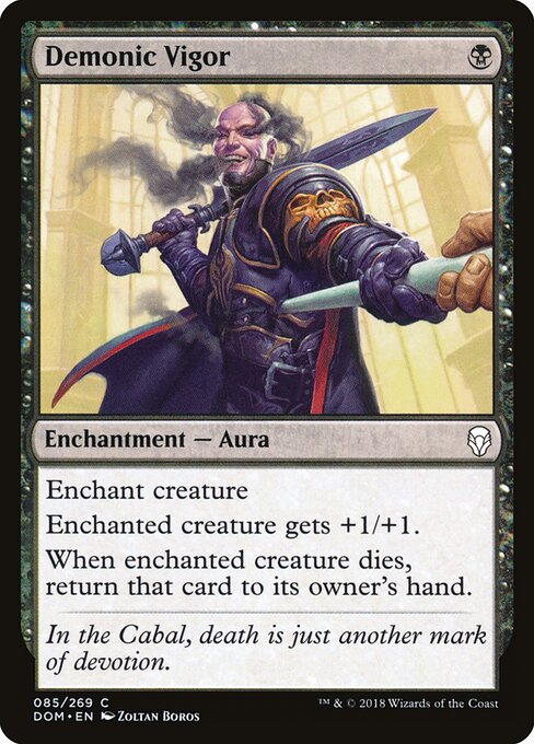 Dominaria - 85 - Demonic Vigor - Common