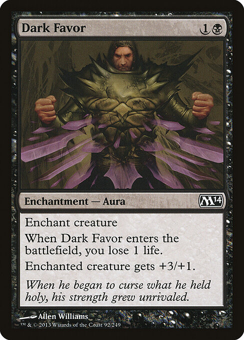Magic 2014 - 92 - Dark Favor - Common