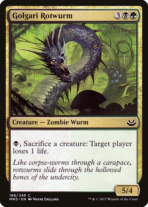 Modern Masters 2017 - 168 - Golgari Rotwurm - Common