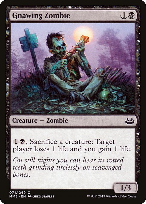 Modern Masters 2017 - 71 - Gnawing Zombie - Common