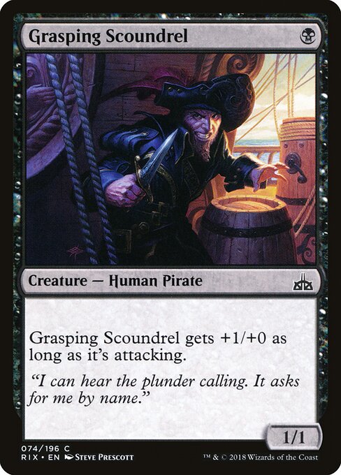 Rivals of Ixalan - 74 - Grasping Scoundrel - Common