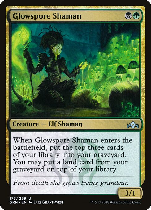 Guilds of Ravnica - 173 - Glowspore Shaman - Uncommon