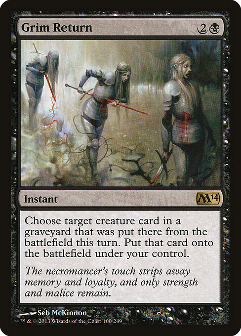 Magic 2014 - 100 - Grim Return - Rare