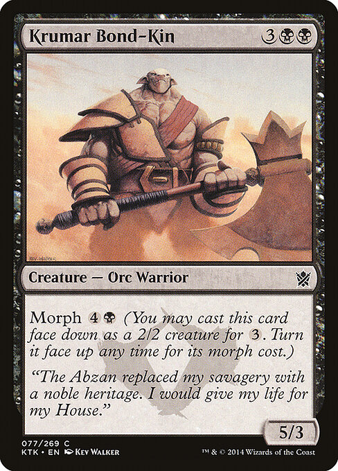 Khans of Tarkir - 77 - Krumar Bond-Kin - Common