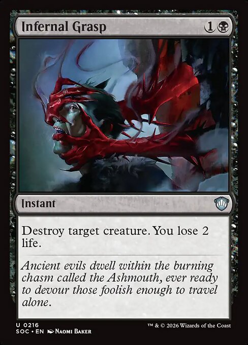 Secrets of Strixhaven Commander - 216 - Infernal Grasp - Uncommon