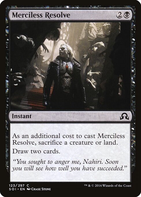 Shadows over Innistrad - 123 - Merciless Resolve - Common