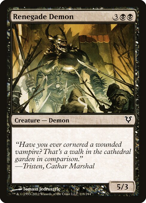 Avacyn Restored - 118 - Renegade Demon - Common